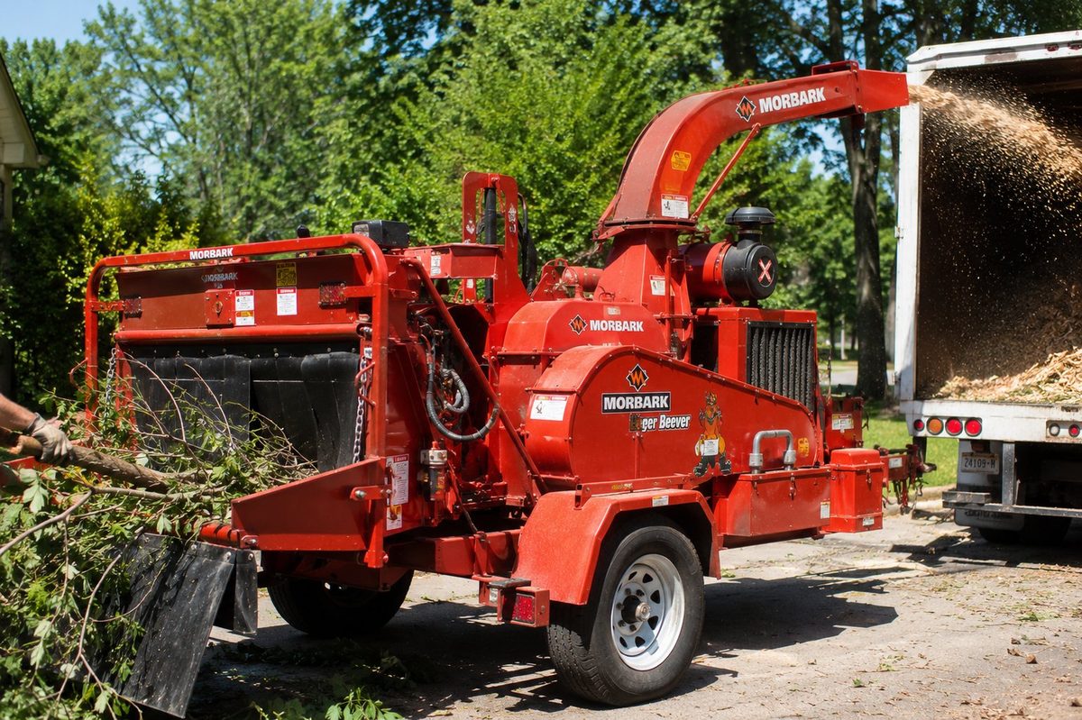 Wood chipper tree debris removal Tuscaloosa AL — tree service Tuscaloosa Alabama